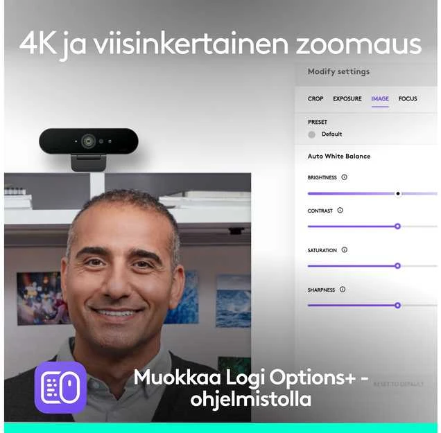 „Logitech MX Brio 4K Graphite“ pelė