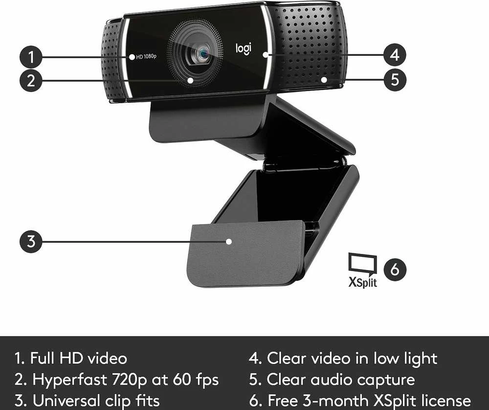 Internetinė kamera Logitech C922 PRO HD Stream Webcam