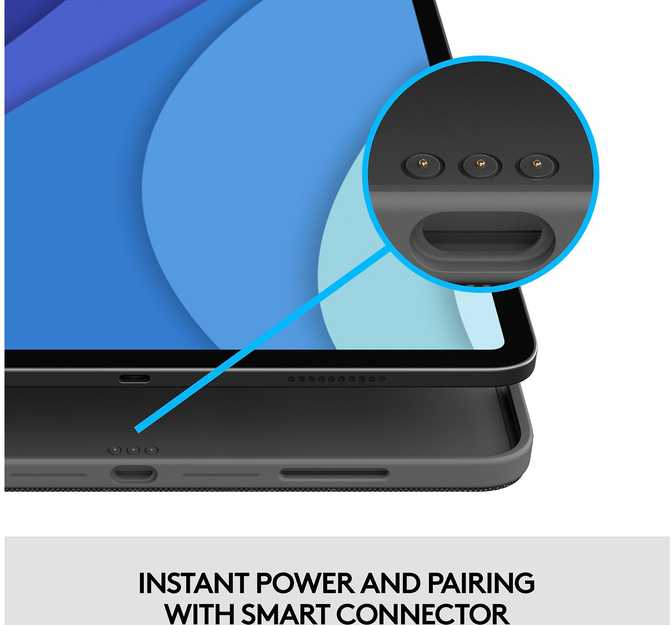 Logitech COMBO TOUCH iPad PRO12.9IN 5.G/OXFORD kuprinė – PAN