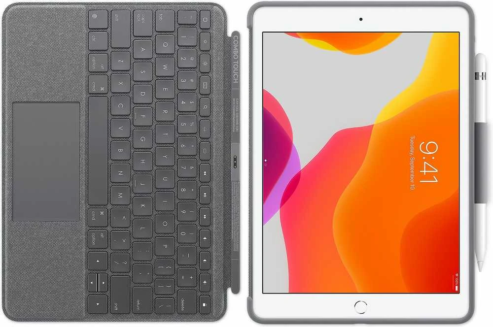 LOGITECH Combo Touch, skirtas iPad (7, 8 ir 9 gen.) – GRAPHITE – NORDIC