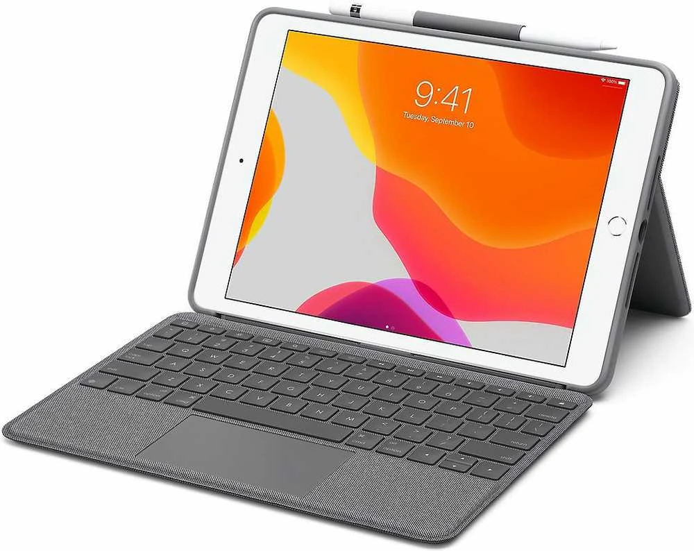 LOGITECH Combo Touch, skirtas iPad (7, 8 ir 9 gen.) – GRAPHITE – NORDIC
