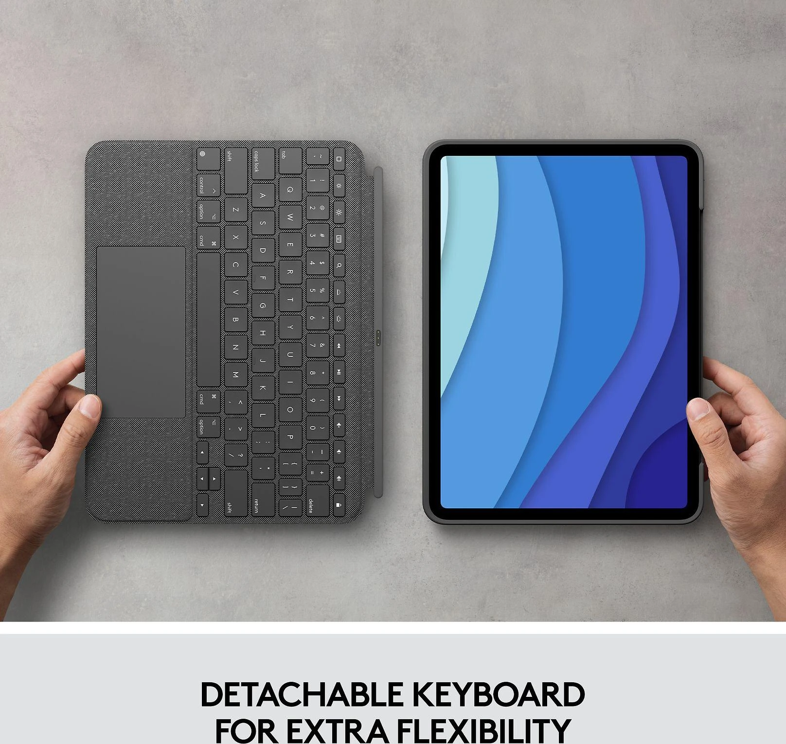 Klaviatūra ir pelė Kit Logitech Combo Touch iPad Pro 11in 1-3G