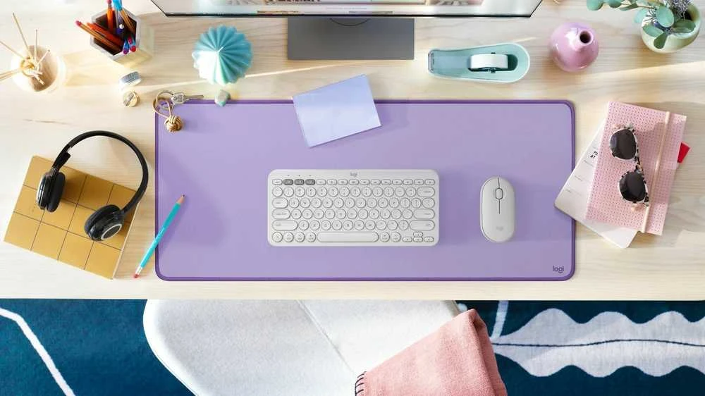 Pelės kilimėlis LOGITECH Desk Mat Studio Series, Levandos spalvos