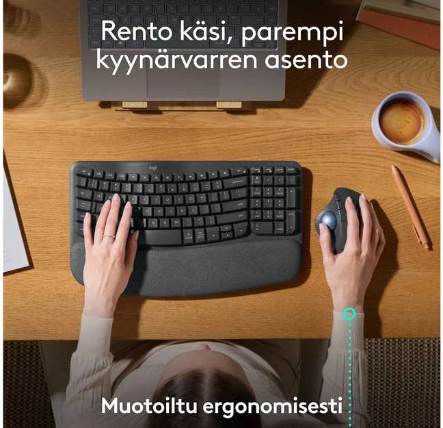 „Logitech M575S“ belaidė rutulinė pelė
