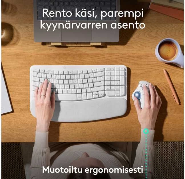 „Logitech M575S“ belaidė pelė „Balta“