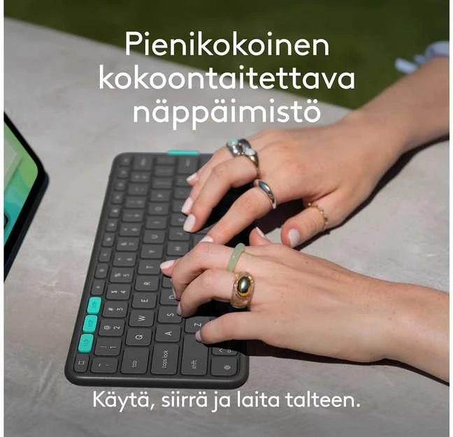 „Logitech“ – atverčiamas dėklas, skirtas „iPad Pro“ ir „Air 13“ – grafito spalvos – Šiaurės šalių