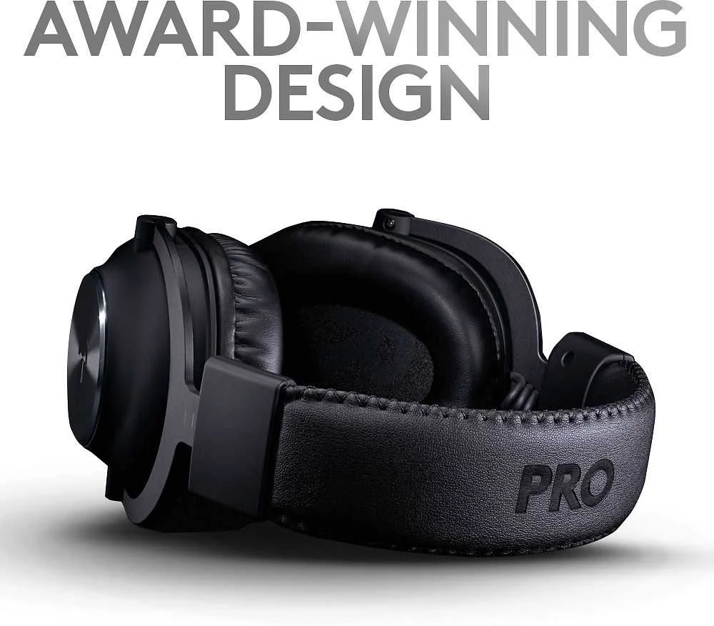 Belaidės žaidimų ausinės Logitech PRO X serijos, Juodos spalvos