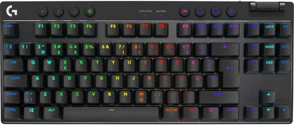 LOGITECH G PRO X TKL LIGHTSPEED Mechaninė klaviatūra žaidimams - Juodas - NORDIC - LINEAR