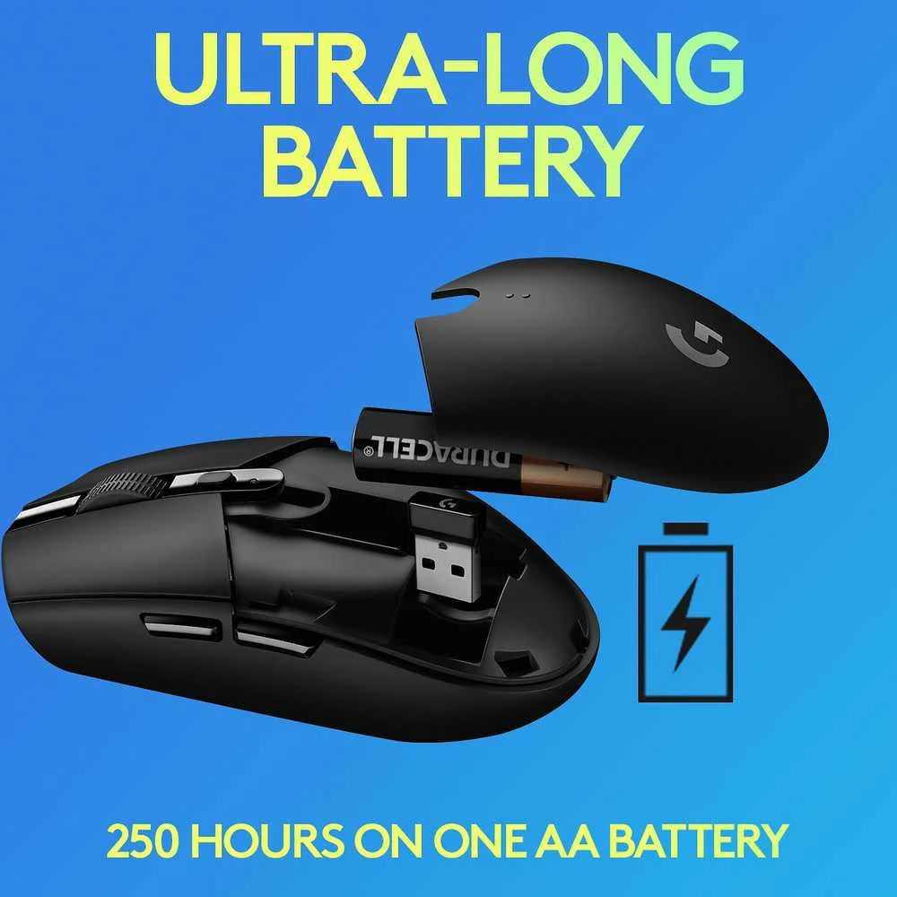 Belaidė pelė žaidimams Pelė Logitech G305 Lightspeed, mėlyna