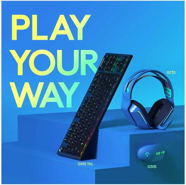 Belaidė pelė žaidimams Pelė Logitech G305 Lightspeed, mėlyna
