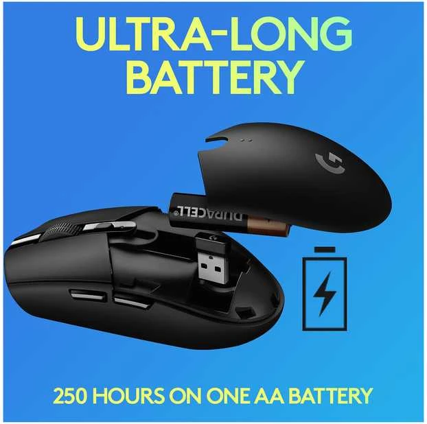 Belaidė pelė žaidimams Pelė Logitech G305 Lightspeed, mėlyna