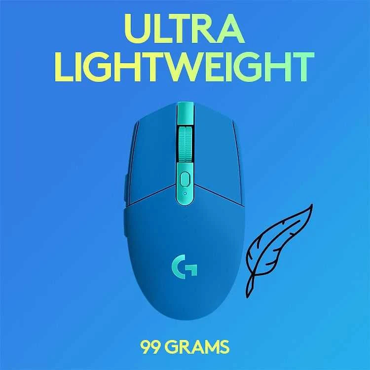 Belaidė pelė žaidimams Pelė Logitech G305 Lightspeed, mėlyna