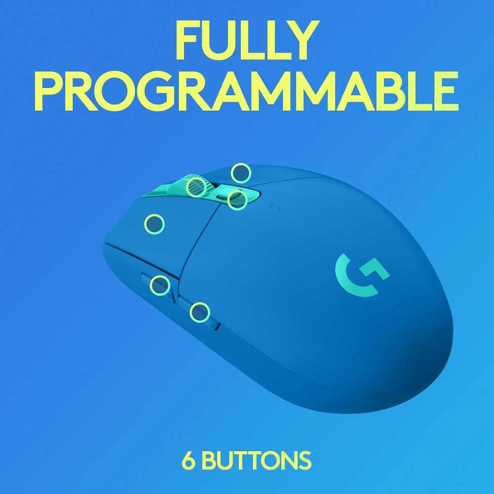 Belaidė pelė žaidimams Pelė Logitech G305 Lightspeed, mėlyna