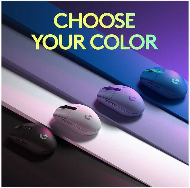 „Logitech G305“ belaidė žaidimų pelė, alyvinė