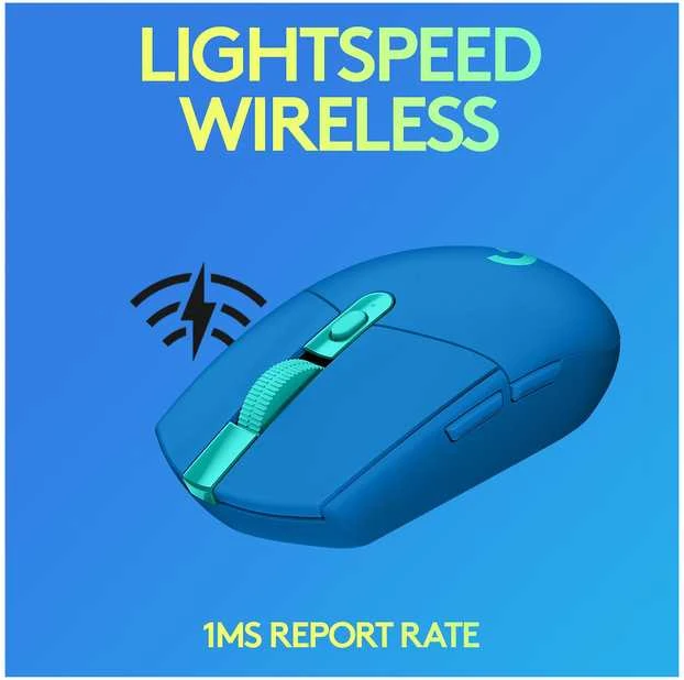 Belaidė pelė žaidimams Pelė Logitech G305 Lightspeed, mėlyna