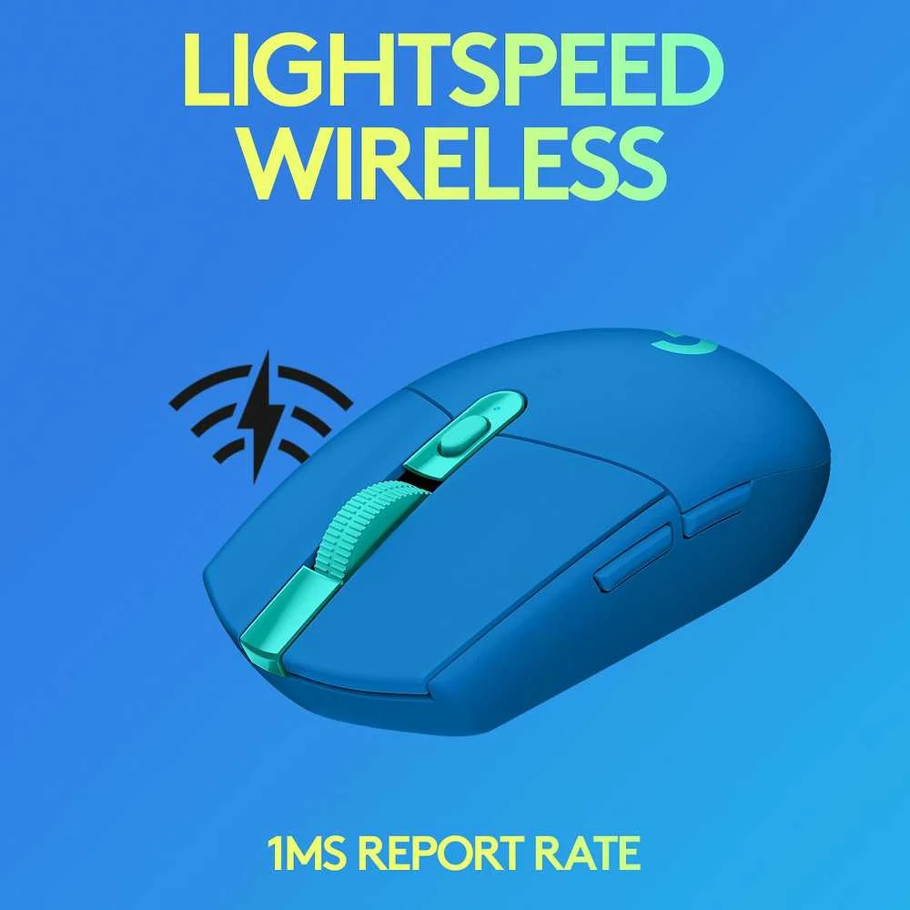 Belaidė pelė žaidimams Pelė Logitech G305 Lightspeed, mėlyna