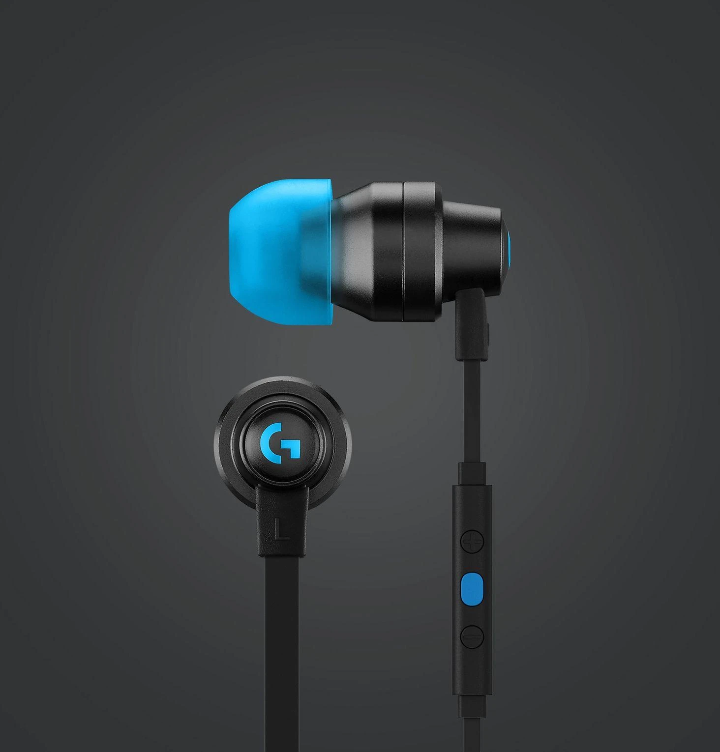 Į ausis įkišamos ausinės žaidimams Logitech G333, Mėlyna