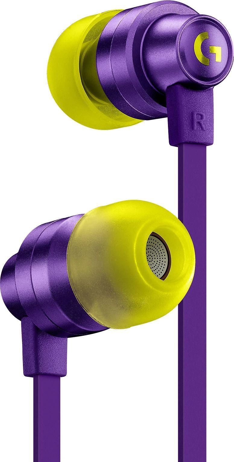 Į ausis įkišamos ausinės žaidimams Logitech G333, Violetinė