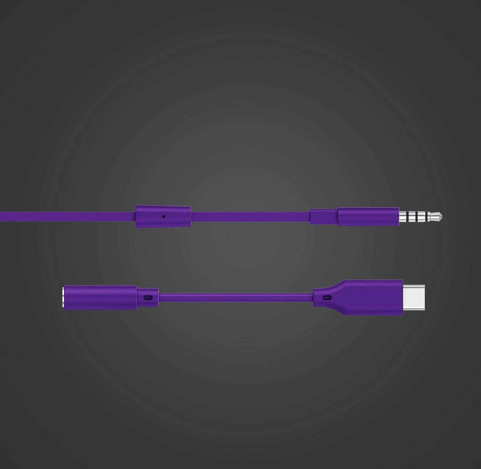 Į ausis įkišamos ausinės žaidimams Logitech G333, Violetinė
