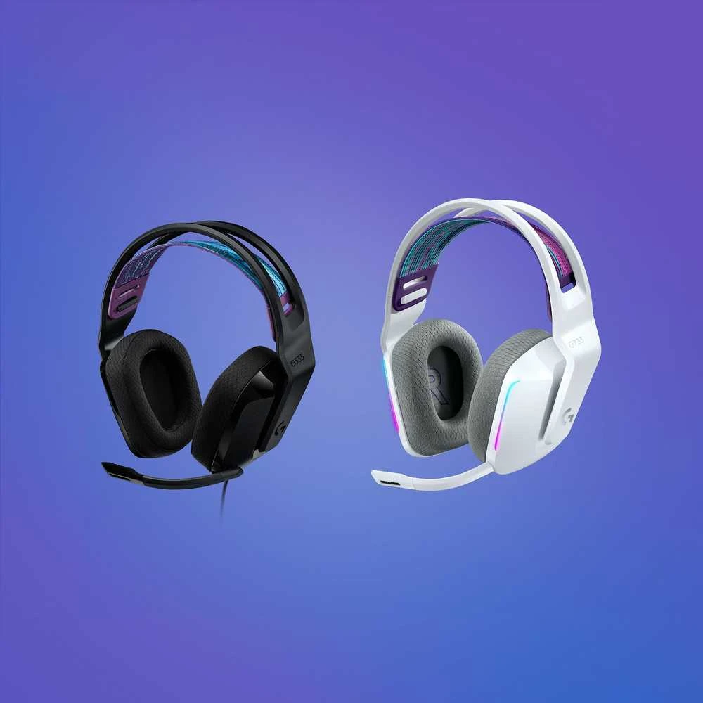 Laidinės žaidimų ausinės Logitech G335, juodos spalvos