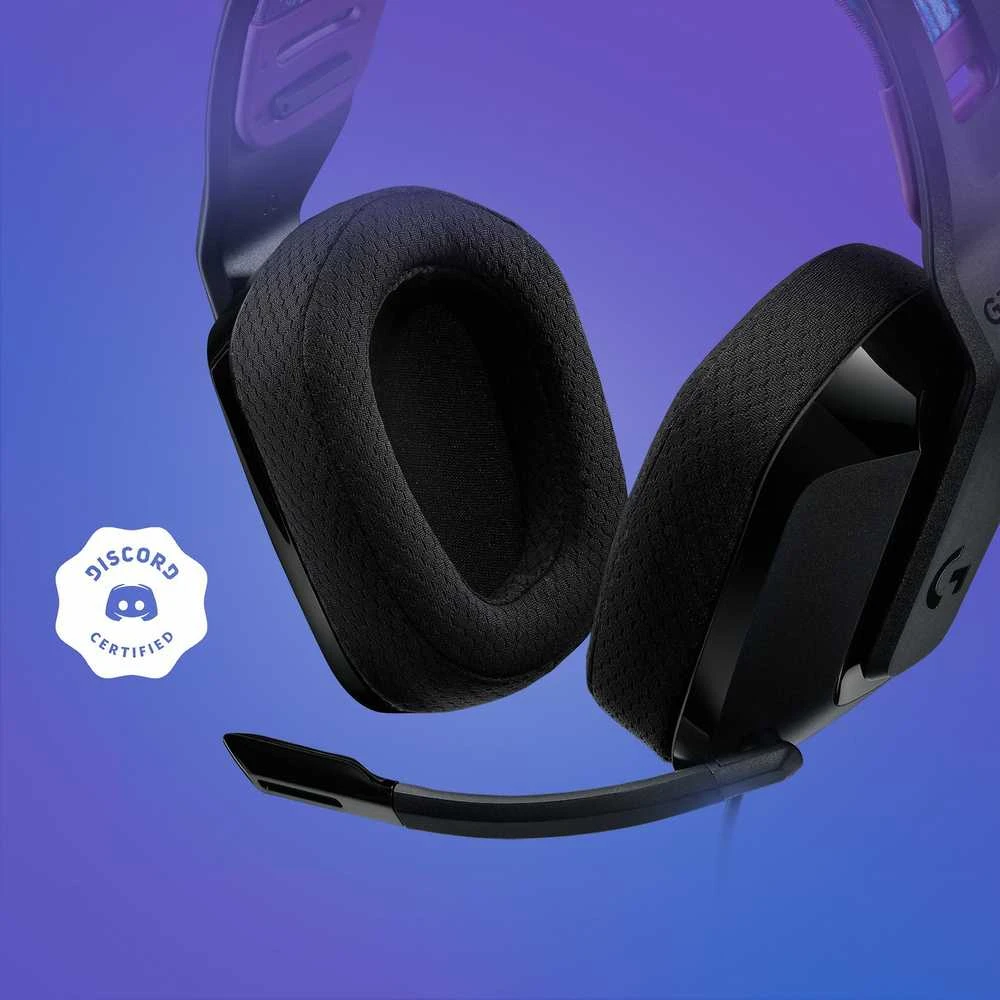 Laidinės žaidimų ausinės Logitech G335, juodos spalvos