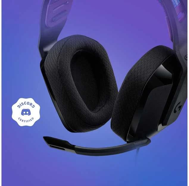 Laidinės žaidimų ausinės Logitech G335, juodos spalvos
