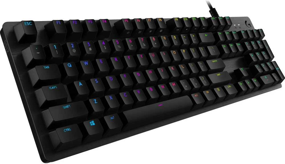 LOGITECH G512 laidinė LIGHTSYNC mechaninė žaidimų klaviatūra - CARBON - NORDIC - USB - TACTILE