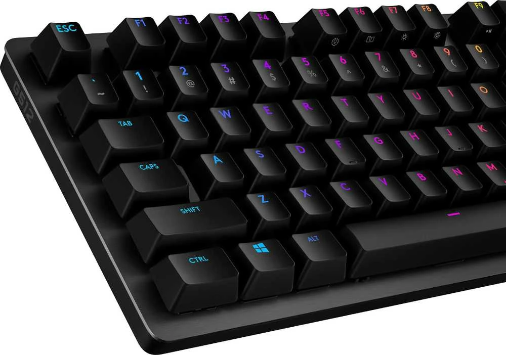 LOGITECH G512 laidinė LIGHTSYNC mechaninė žaidimų klaviatūra - CARBON - NORDIC - USB - TACTILE