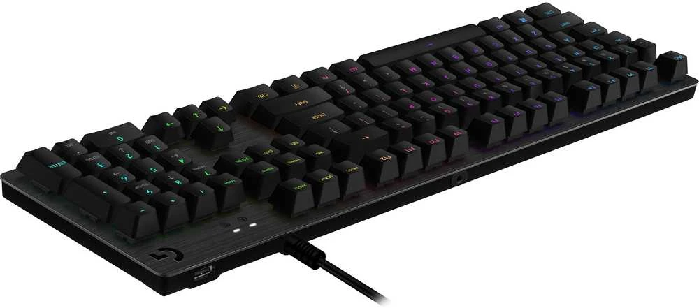 LOGITECH G512 laidinė LIGHTSYNC mechaninė žaidimų klaviatūra - CARBON - NORDIC - USB - TACTILE