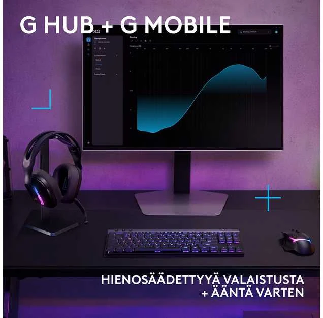 Logitech G522 Lightspeed Belaidės  Ausinės Žaidimams, Juodos