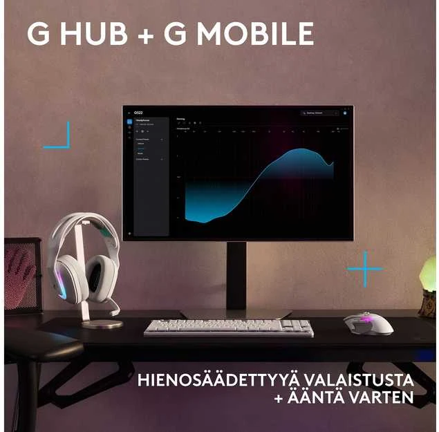 Ausinės Logitech G522 Baltas