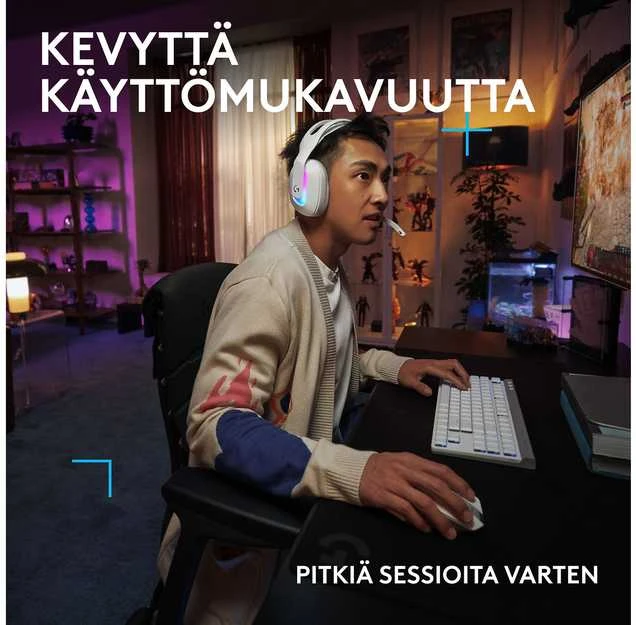 Ausinės Logitech G522 Baltas