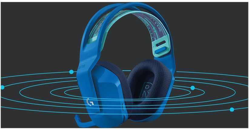 Belaidės ausinės Logitech G733, LIGHTSPEED, RGB, Mėlynos spalvos