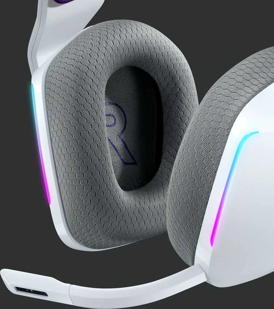 Belaidės ausinės Logitech G733, LIGHTSPEED, RGB, Baltos spalvos