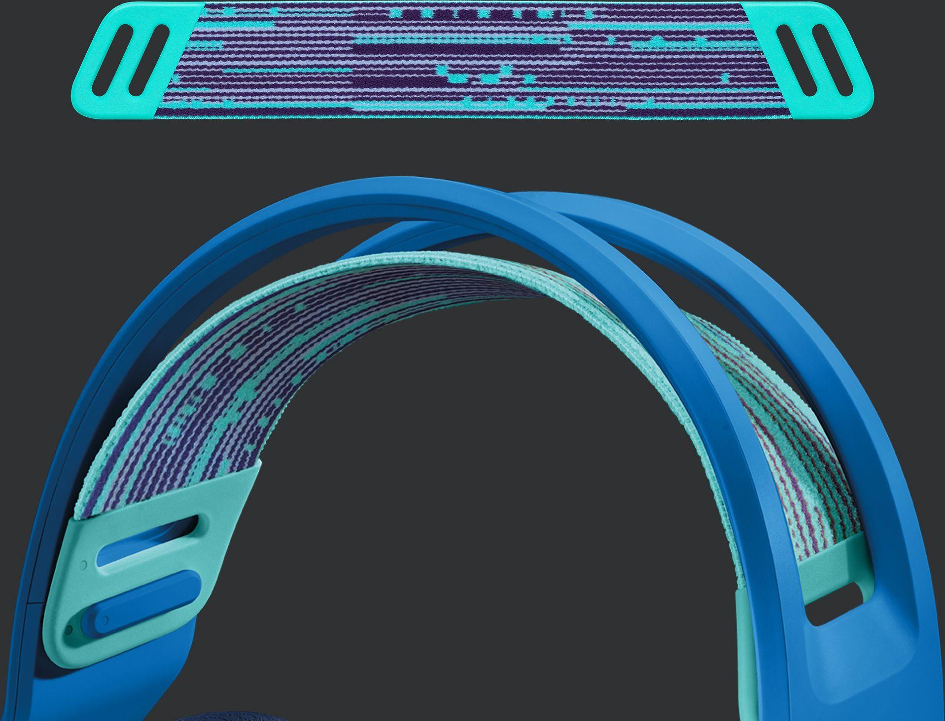 Belaidės ausinės Logitech G733, LIGHTSPEED, RGB, Mėlynos spalvos