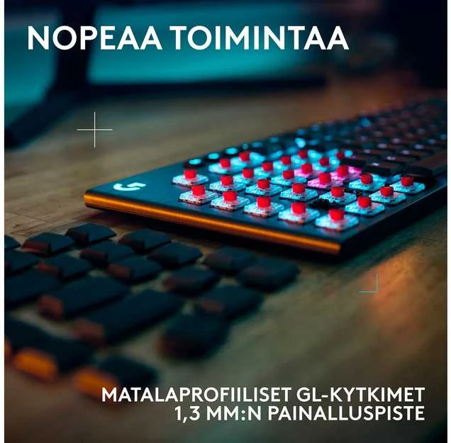 Klaviatūra Logitech G915 X LIGHTSPEED - belaidė G KB- Juodas-PAN-EMEA28I-935