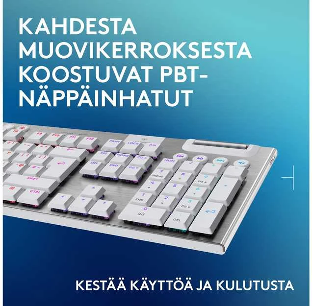 „Logitech“ – „G915 X LIGHTSPEED“ žemo profilio belaidė žaidimų klaviatūra