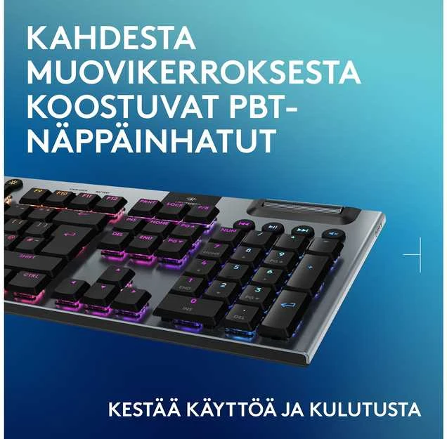 Klaviatūra Logitech G915 X LIGHTSPEED - belaidė G KB- Juodas-PAN-EMEA28I-935