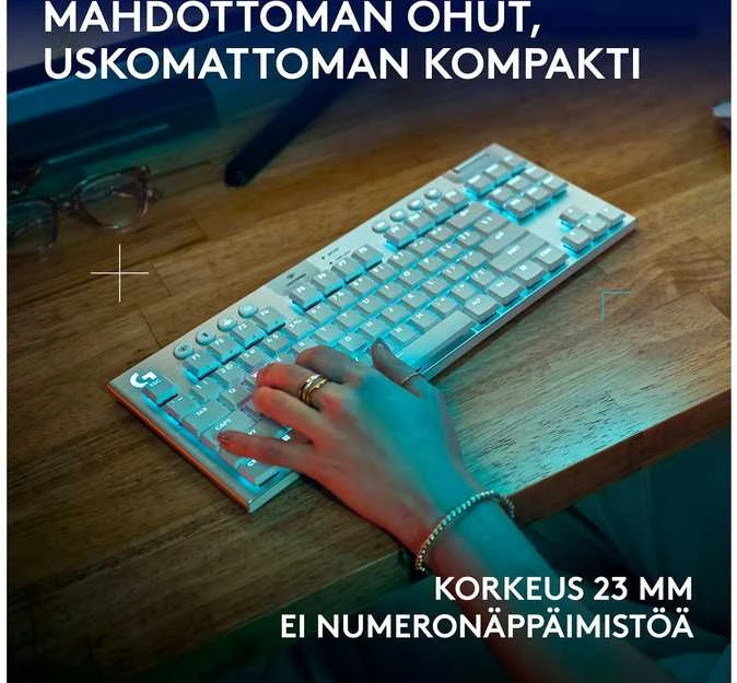 „Logitech“ – „G915 X LIGHTSPEED TKL“ žemo profilio belaidė žaidimų klaviatūra