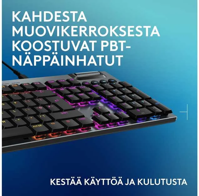 Klaviatūra Logitech G915 X su laidu G KB/Juodas - PAN - EMEA28I-935