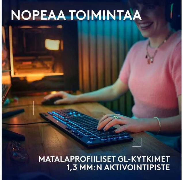 Klaviatūra Logitech G915 X su laidu G KB/Juodas - PAN - EMEA28I-935