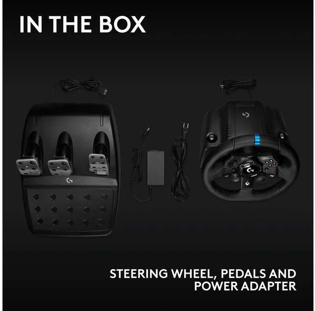 Logitech G923 TRUEFORCE simuliacinis lenktynių vairas su pedalais, skirtas Xbox Series X/S /Xbox One/PC