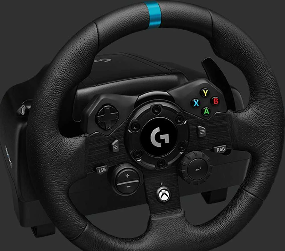 Logitech G923 TRUEFORCE simuliacinis lenktynių vairas su pedalais, skirtas Xbox Series X/S /Xbox One/PC