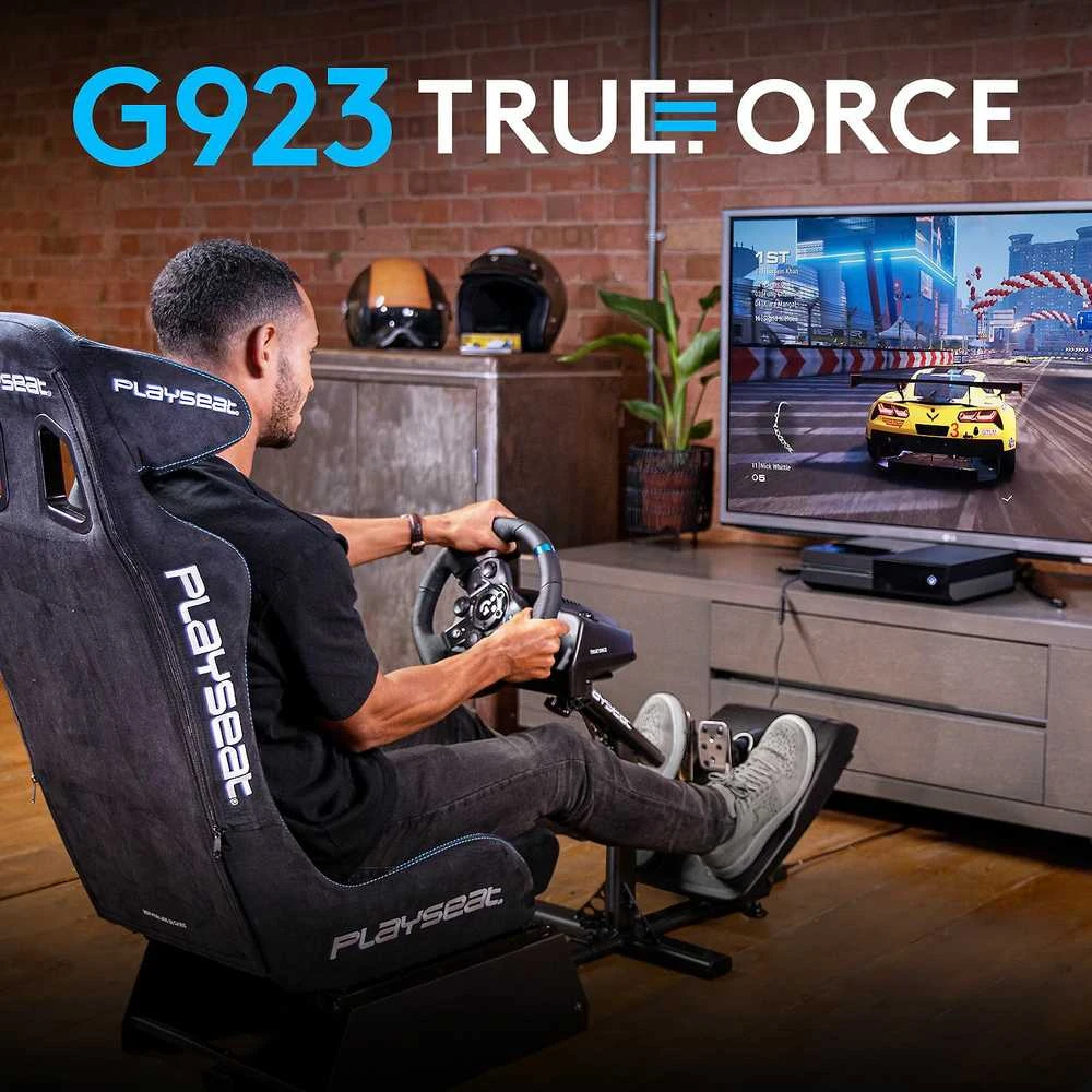 Logitech G923 TRUEFORCE simuliacinis lenktynių vairas su pedalais, skirtas Xbox Series X/S /Xbox One/PC