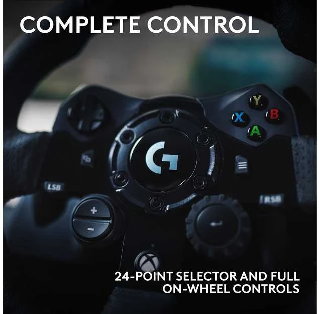 Logitech G923 TRUEFORCE simuliacinis lenktynių vairas su pedalais, skirtas Xbox Series X/S /Xbox One/PC