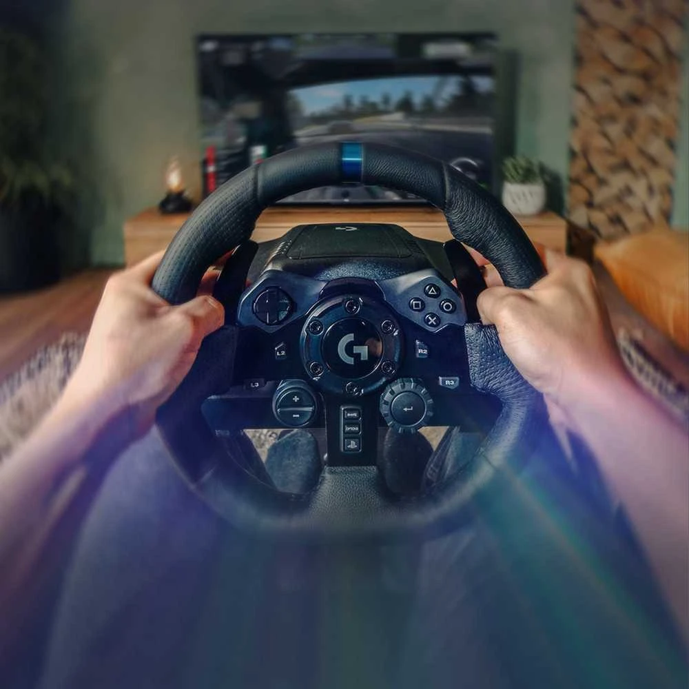 Logitech G923 TRUEFORCE simuliacinis lenktynių vairas su pedalais, skirtas PlayStation/PC