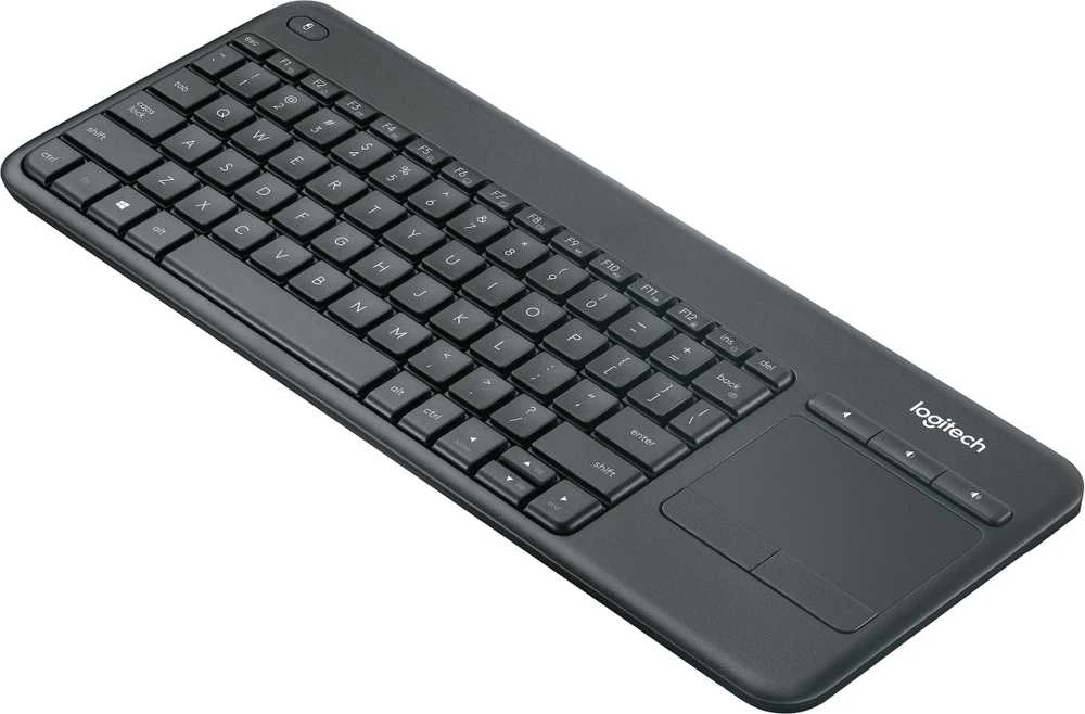 Logitech K400 Plus klaviatūra Radijo dažnio belaidė QWERTY Skandinaviškas Juoda