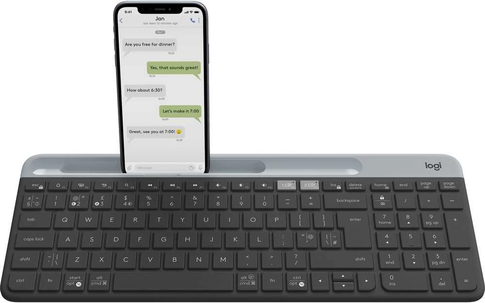 Įvairių įrenginių belaidė klaviatūra Logitech K580, 2,4GHz + Bluetooth, Nordic išdėstymas