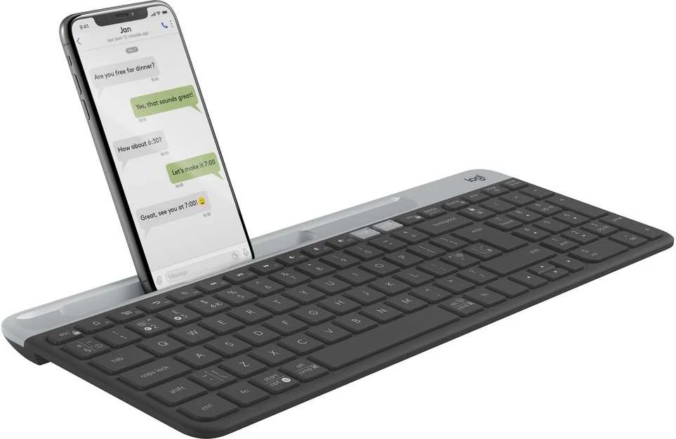 Įvairių įrenginių belaidė klaviatūra Logitech K580, 2,4GHz + Bluetooth, Nordic išdėstymas