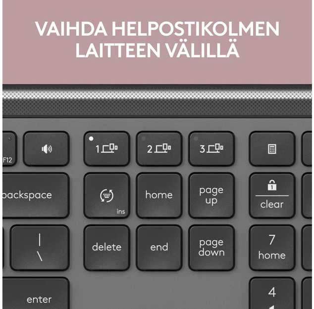 „Logitech“ – „Signature Slim“ belaidė klaviatūra K950 Nordic